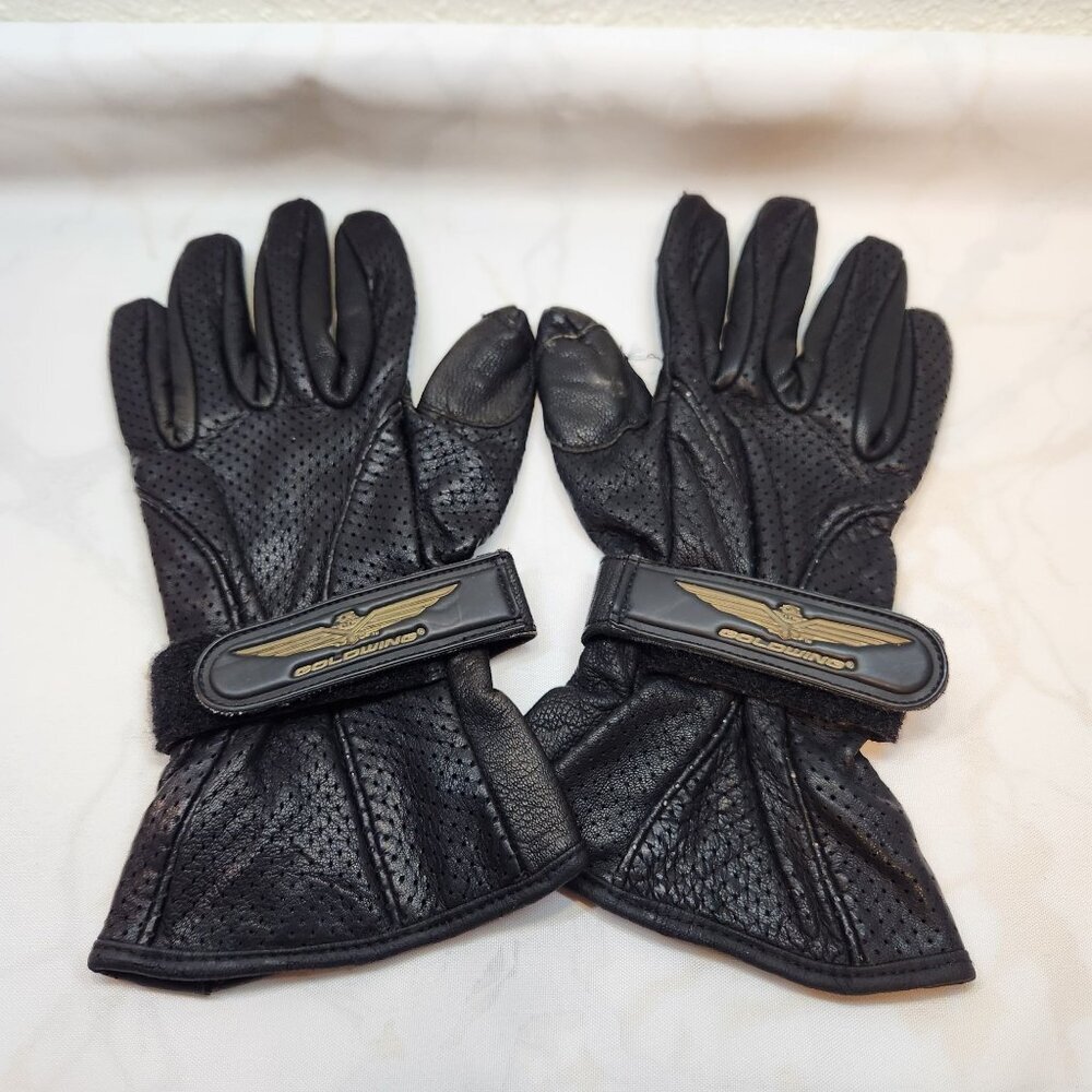 Vintage Riding Gloves Ladies‎ Honda Goldwing Leather Size Small Palm Pads Flare